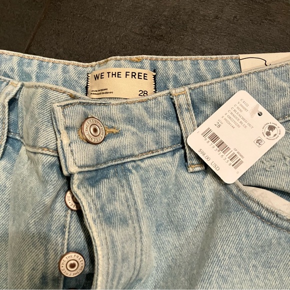 NWT Free People Deep Trance jeans in bleached out - Picture 6 of 15